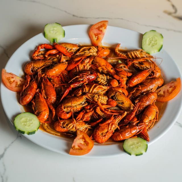 Charola De Langostinos Platter.